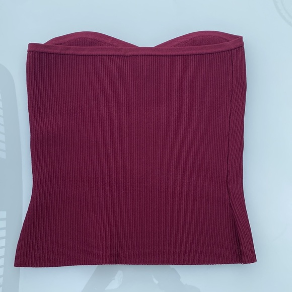 Aritzia maroon tube top - Picture 2 of 3
